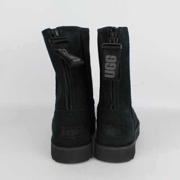 NEW UGG Classic Short Logo Zip Suede Boot - Picture 8 of 14